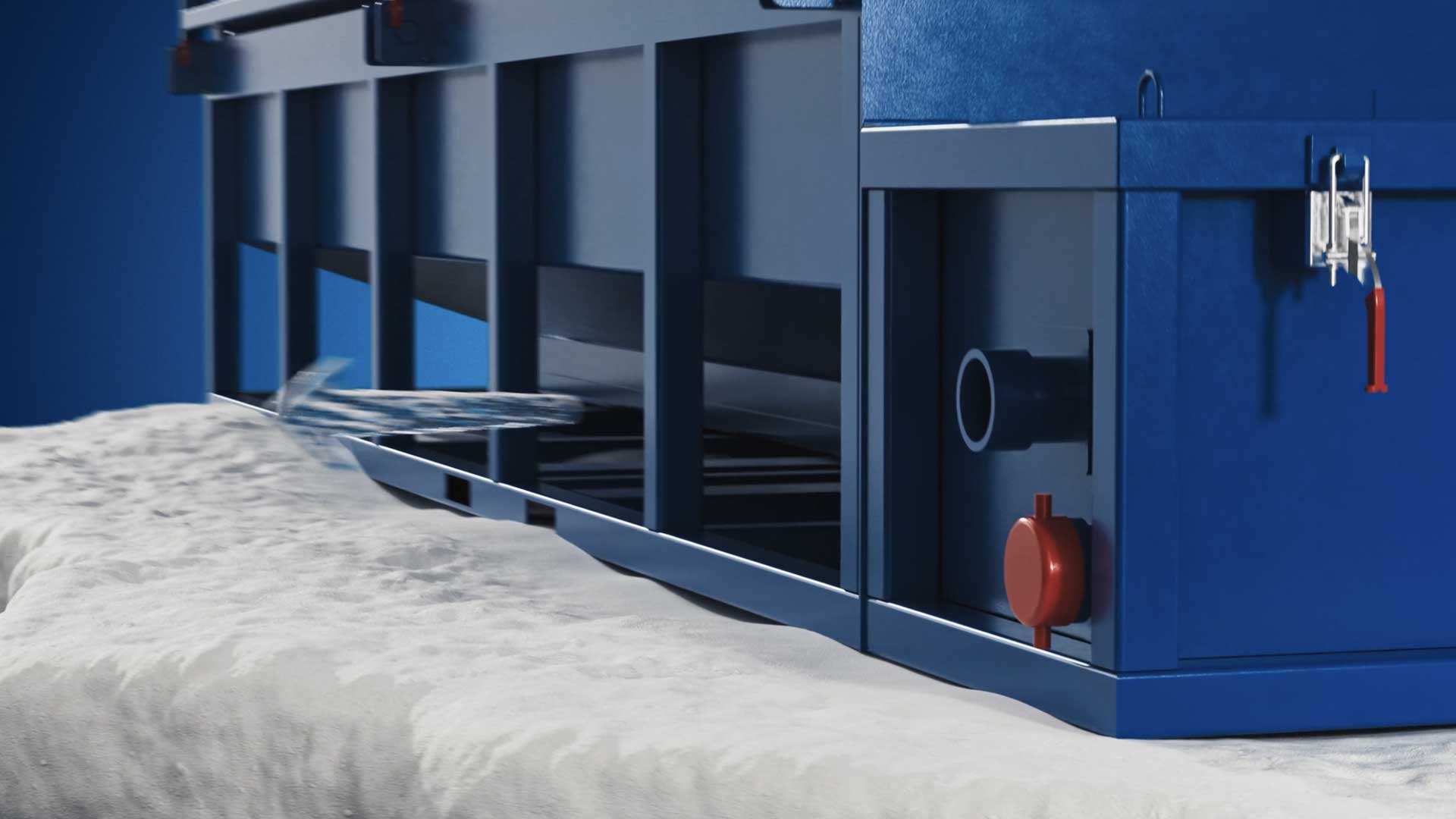 Filter feeder close animation shot