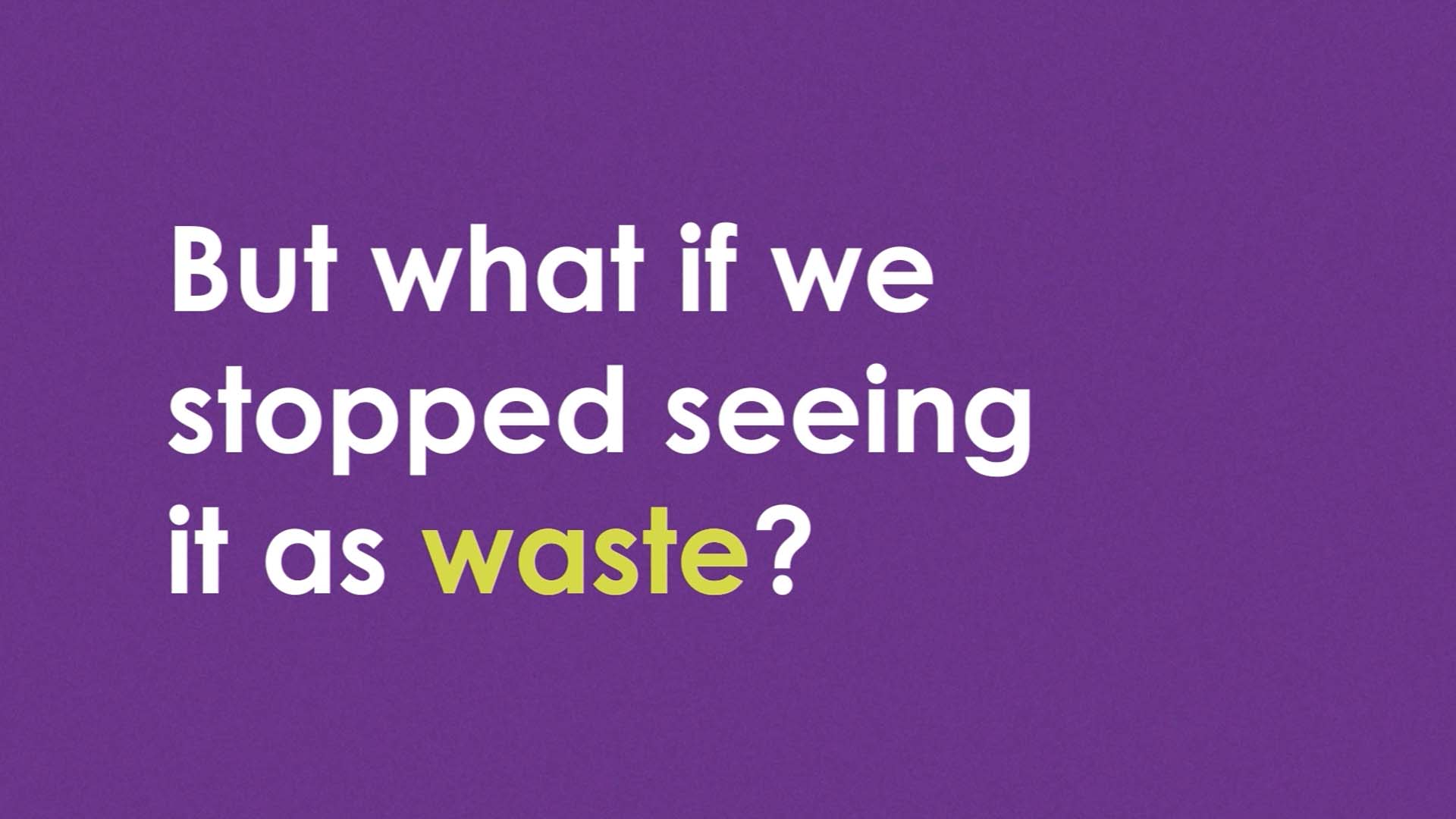 not waste banner